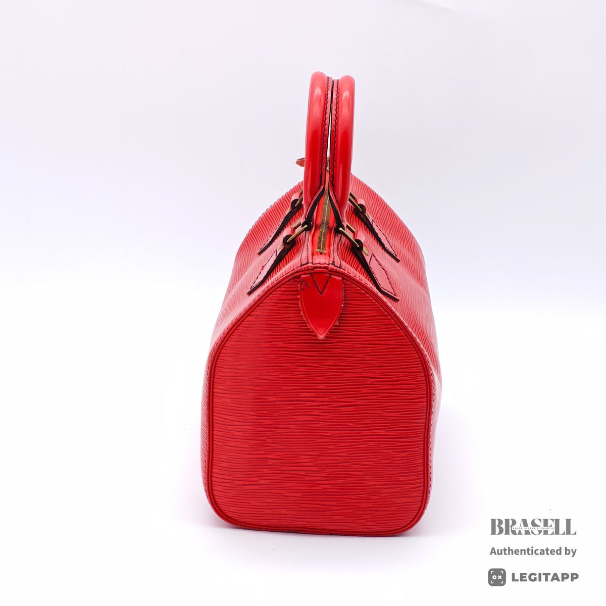 LOUIS VUITTON Epi Speedy 25 M43017 Handbag Red Padlock & Key【ImportFeeFREE】