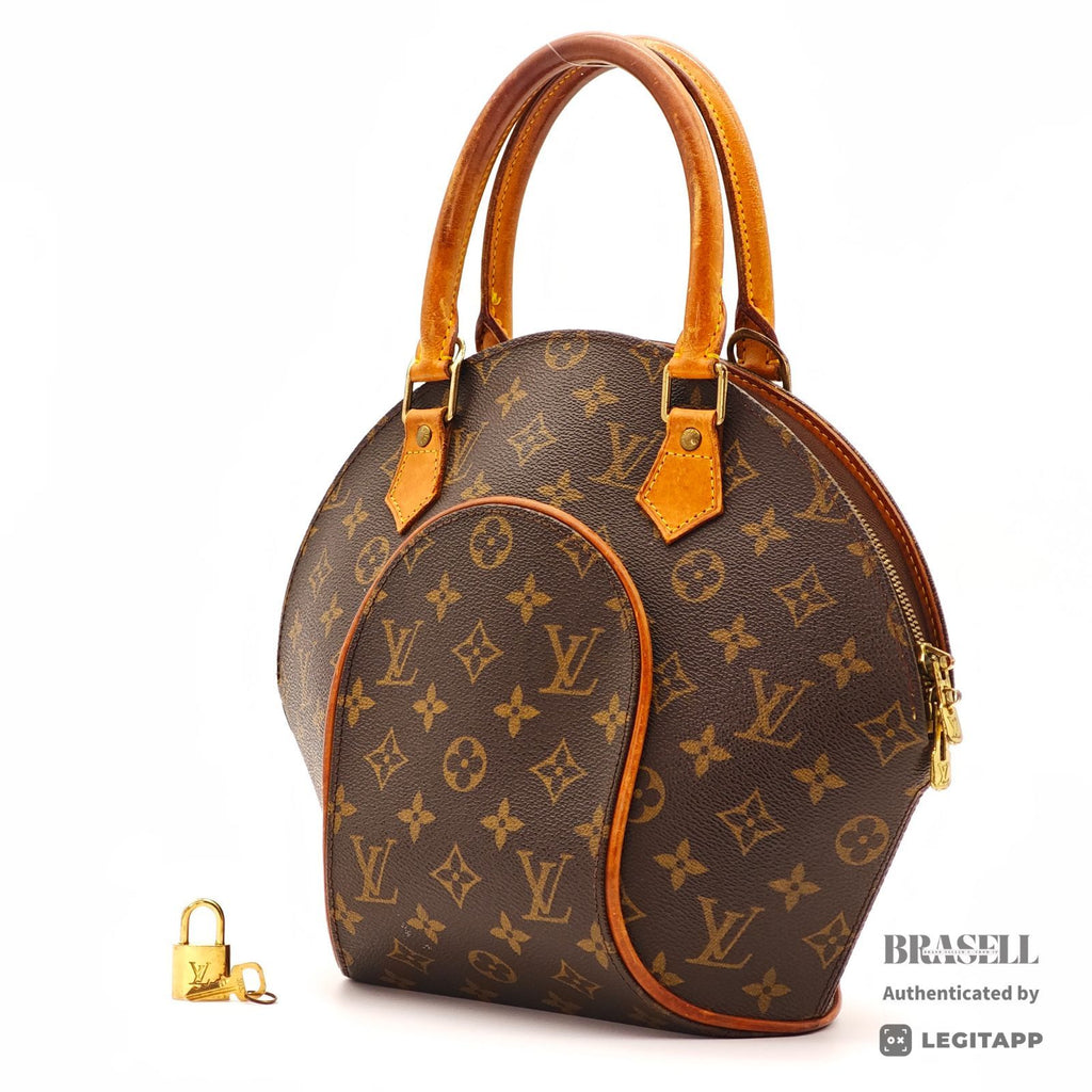 LOUIS VUITTON Ellipse PM M51127 Bag Handbag Brown Padlock Key 【ImportFeeFREE】