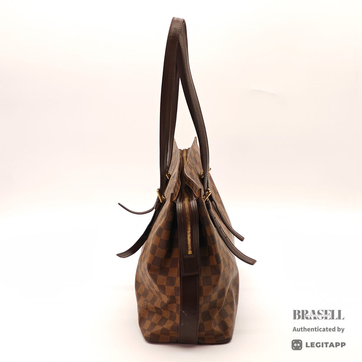 LOUIS VUITTON Damier Ebene Chelsea Tote Bag N51119 Brown【ImportFeeFREE】