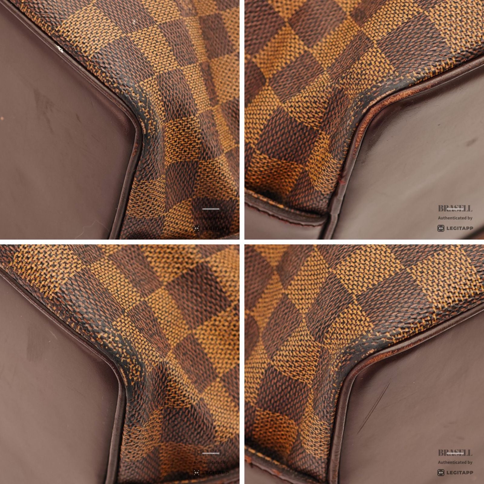 LOUIS VUITTON Damier Ebene Chelsea Tote Bag N51119 Brown【ImportFeeFREE】