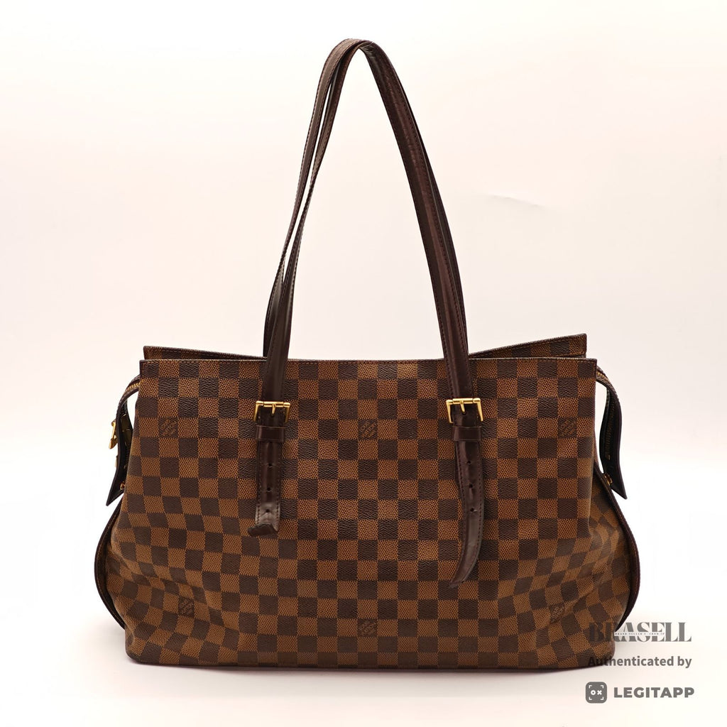 LOUIS VUITTON Damier Ebene Chelsea Tote Bag N51119 Brown【ImportFeeFREE】