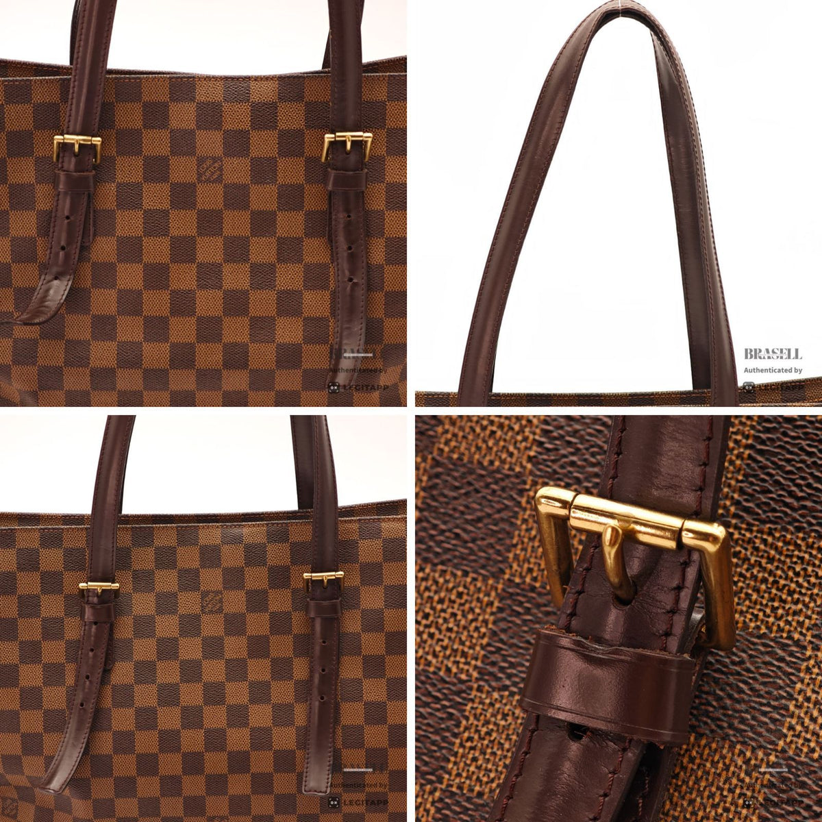 LOUIS VUITTON Damier Ebene Chelsea Tote Bag N51119 Brown【ImportFeeFREE】