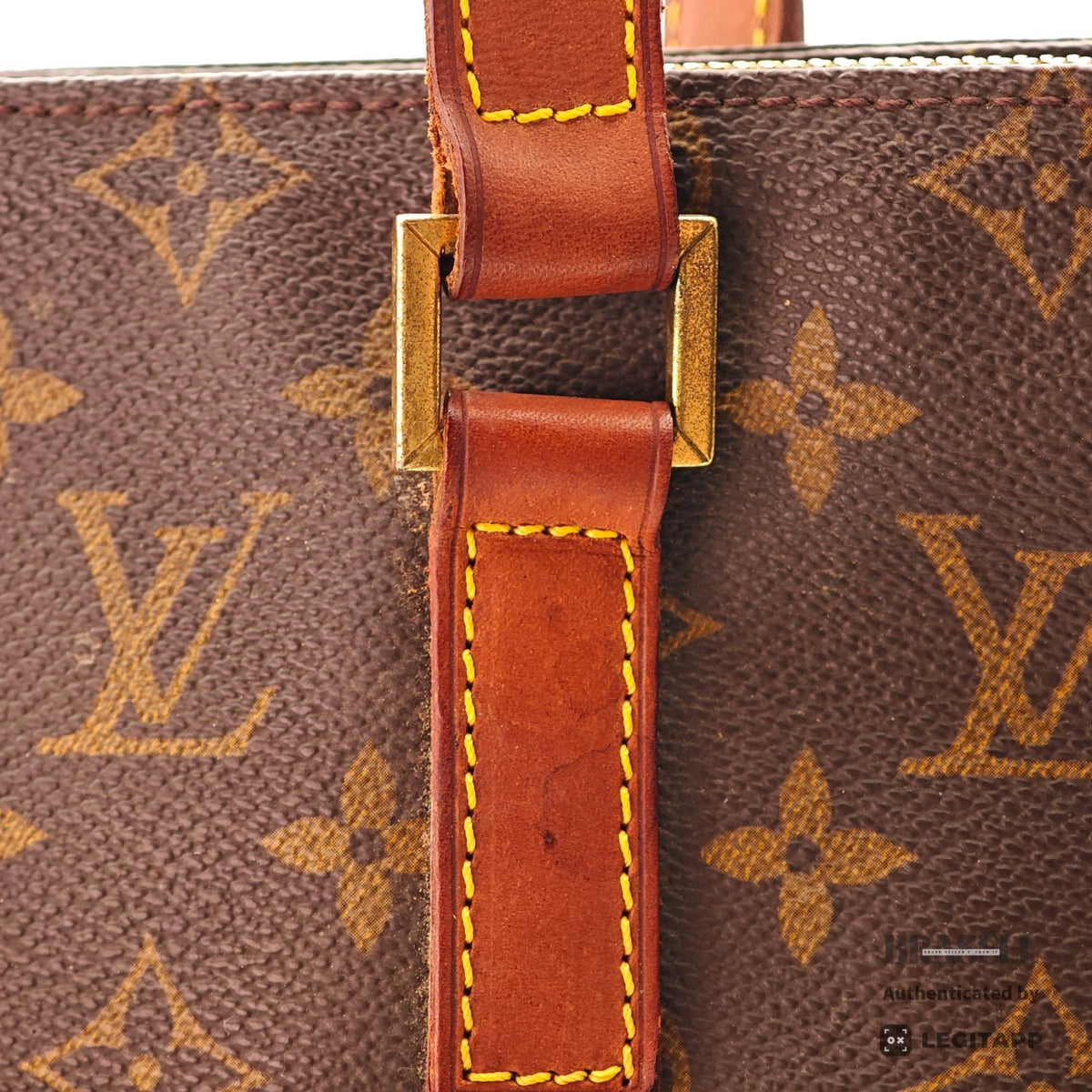 LOUIS VUITTON Monogram Cabas Alto M51152 Tote Bag Brown【ImportFeeFREE】