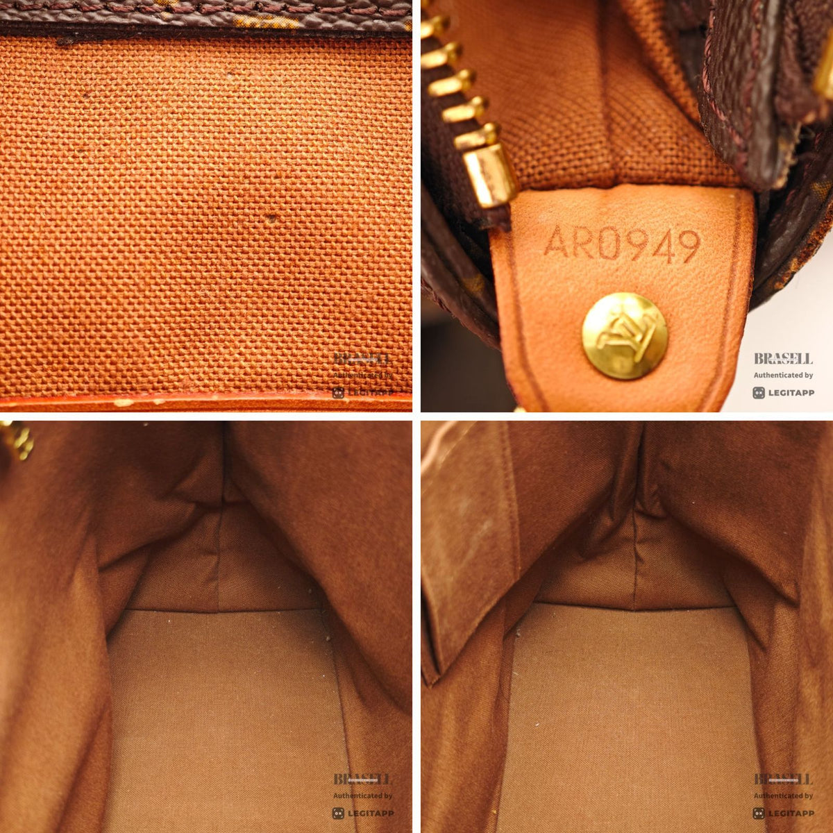 LOUIS VUITTON Monogram Cabas Alto M51152 Tote Bag Brown【ImportFeeFREE】