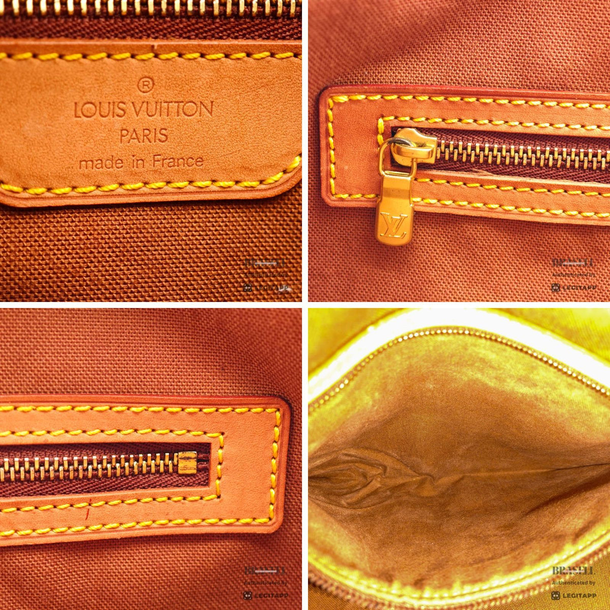 LOUIS VUITTON Monogram Cabas Alto M51152 Tote Bag Brown【ImportFeeFREE】