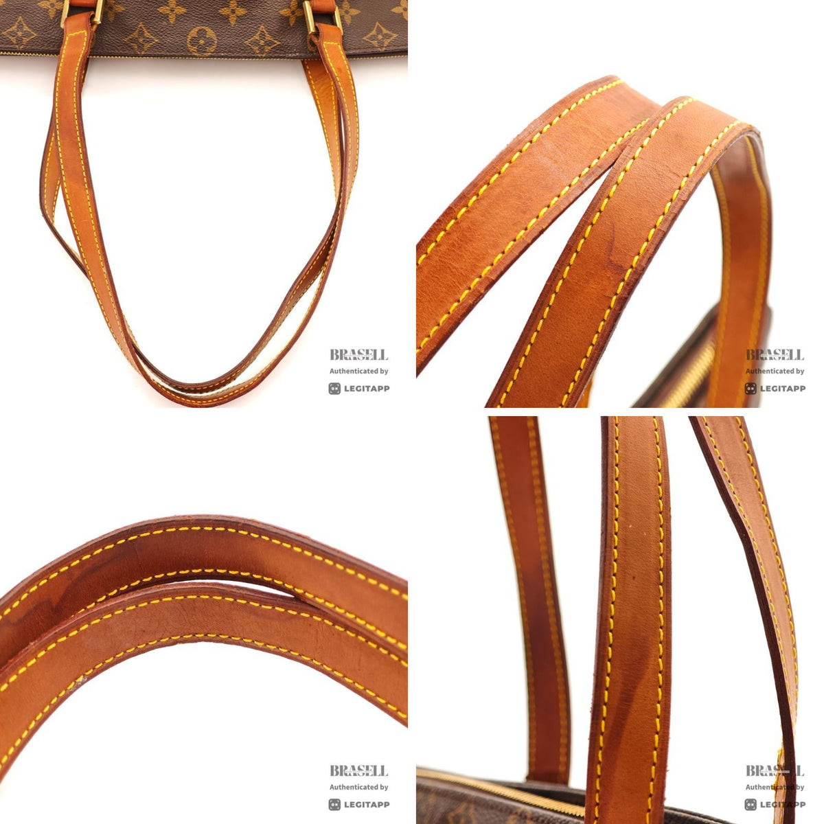 LOUIS VUITTON Monogram Cabas Alto M51152 Tote Bag Brown【ImportFeeFREE】