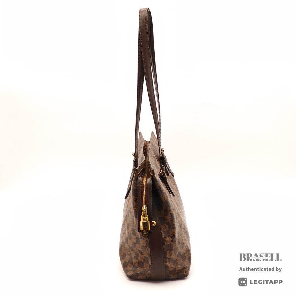 LOUIS VUITTON Damier Ebene Chelsea Tote Bag N51119 Brown 【ImportFeeFREE】