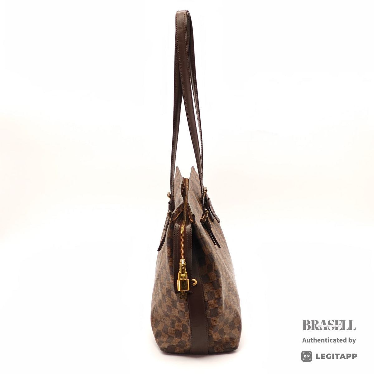 LOUIS VUITTON Damier Ebene Chelsea Tote Bag N51119 Brown 【ImportFeeFREE】
