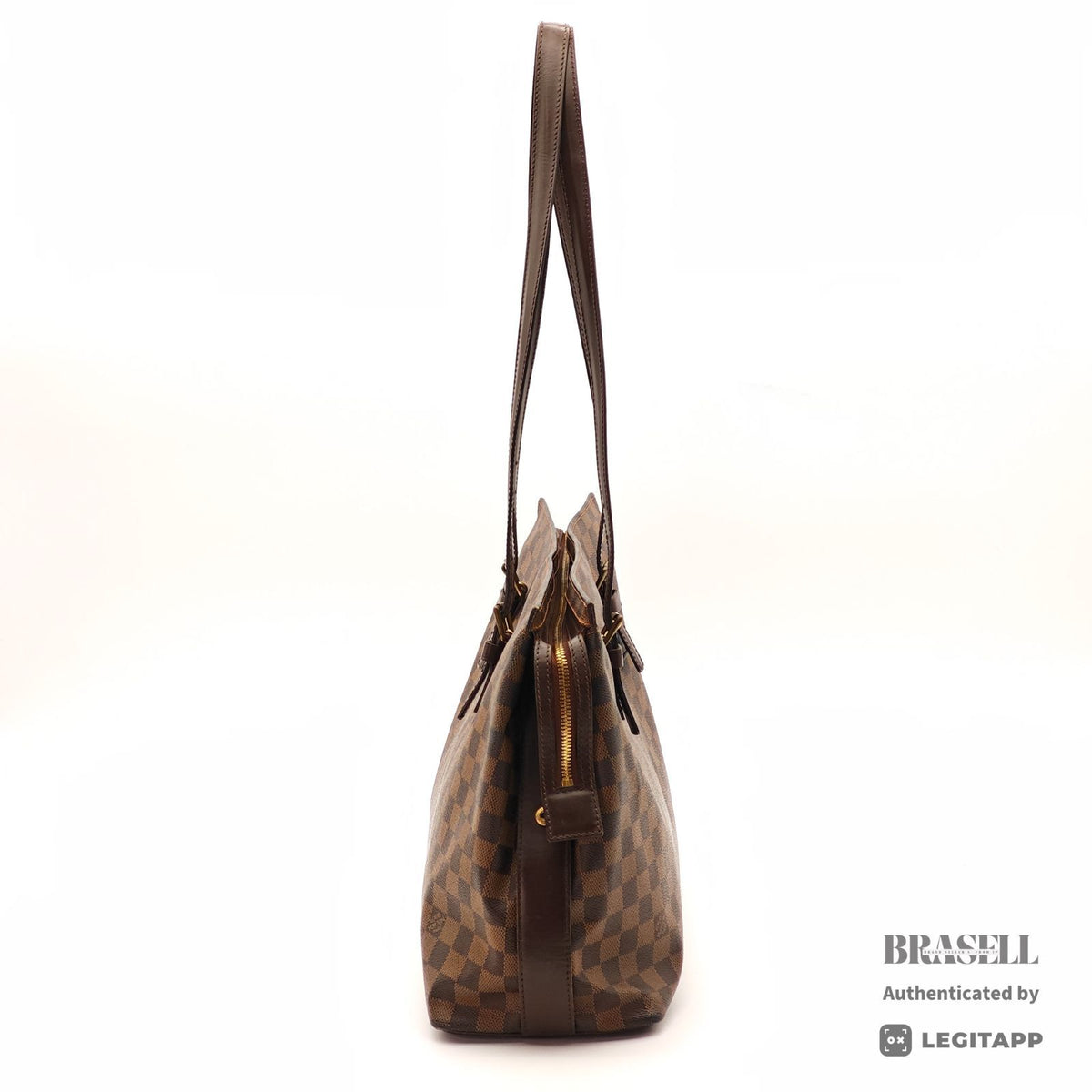 LOUIS VUITTON Damier Ebene Chelsea Tote Bag N51119 Brown 【ImportFeeFREE】