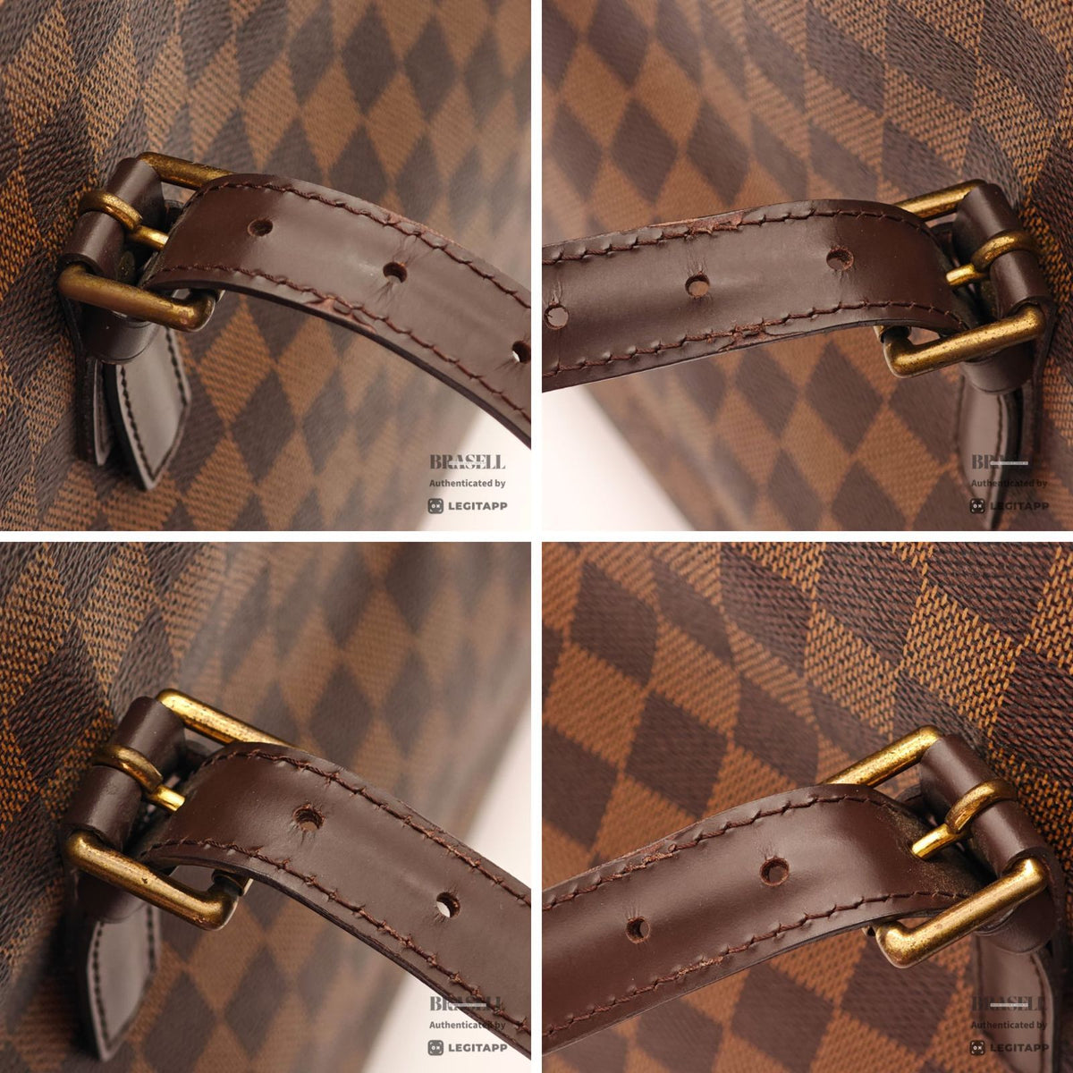 LOUIS VUITTON Damier Ebene Chelsea Tote Bag N51119 Brown 【ImportFeeFREE】