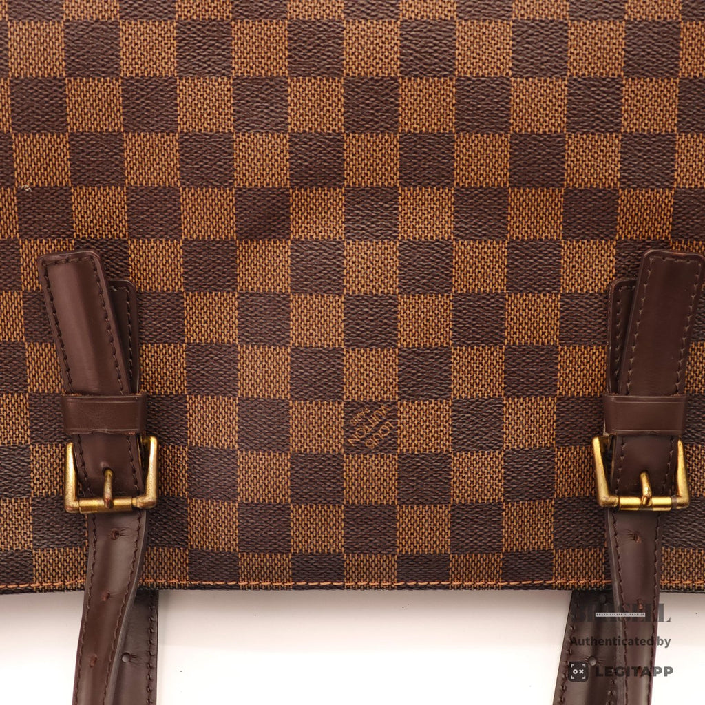 LOUIS VUITTON Damier Ebene Chelsea Tote Bag N51119 Brown 【ImportFeeFREE】