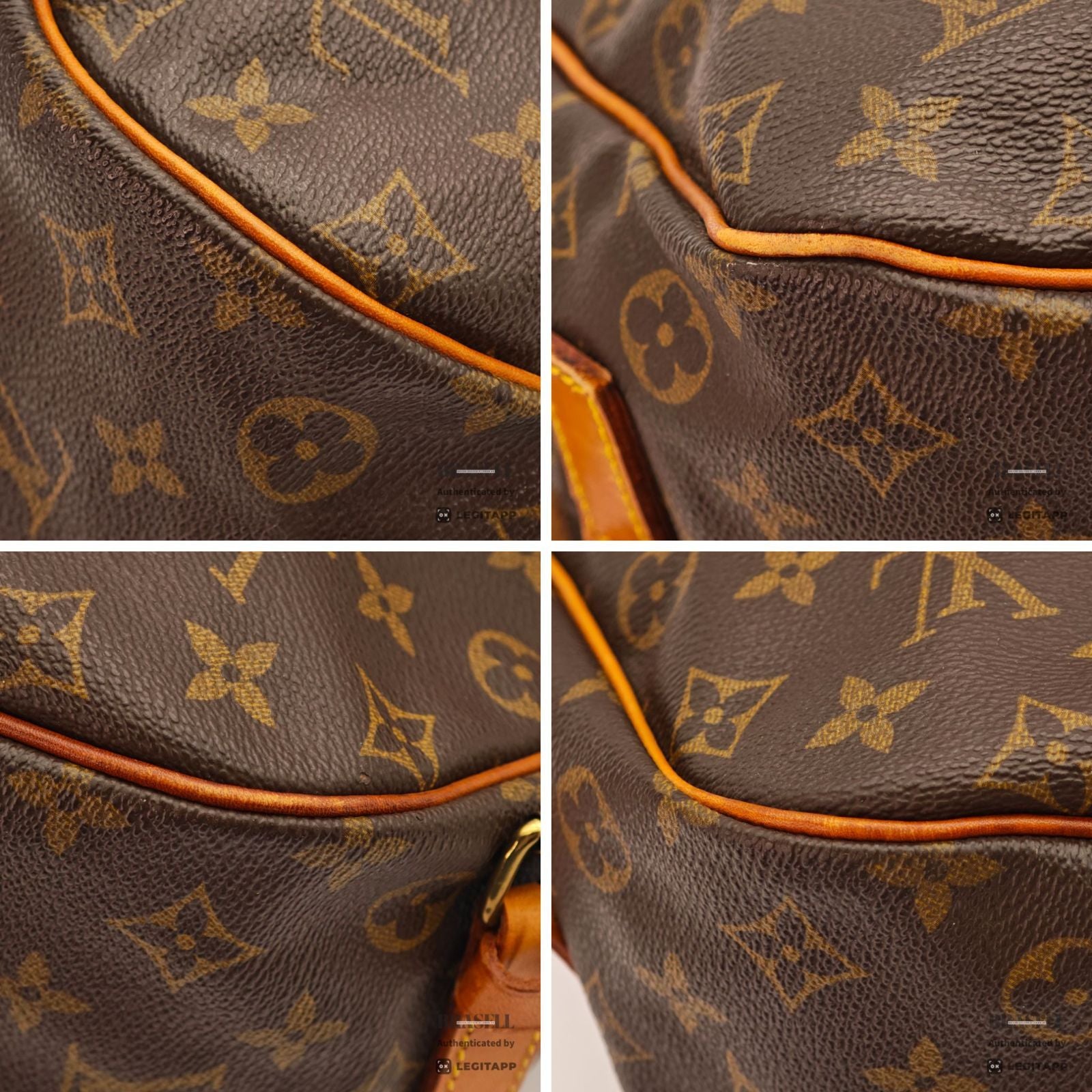 LOUIS VUITTON Monogram Saumur 35 M42254 Shoulder Bag Brown【ImportFeeFREE】