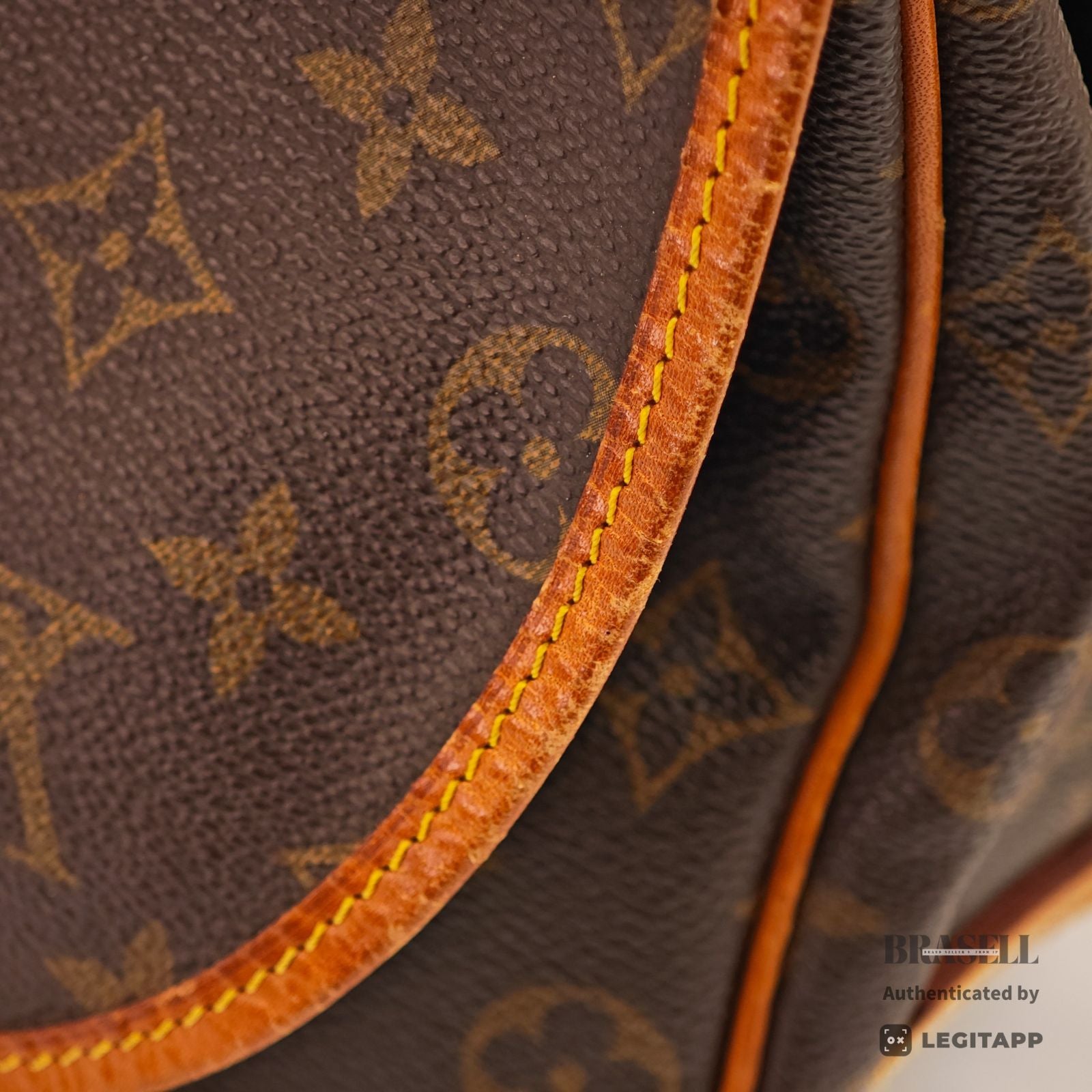 LOUIS VUITTON Monogram Saumur 35 M42254 Shoulder Bag Brown【ImportFeeFREE】