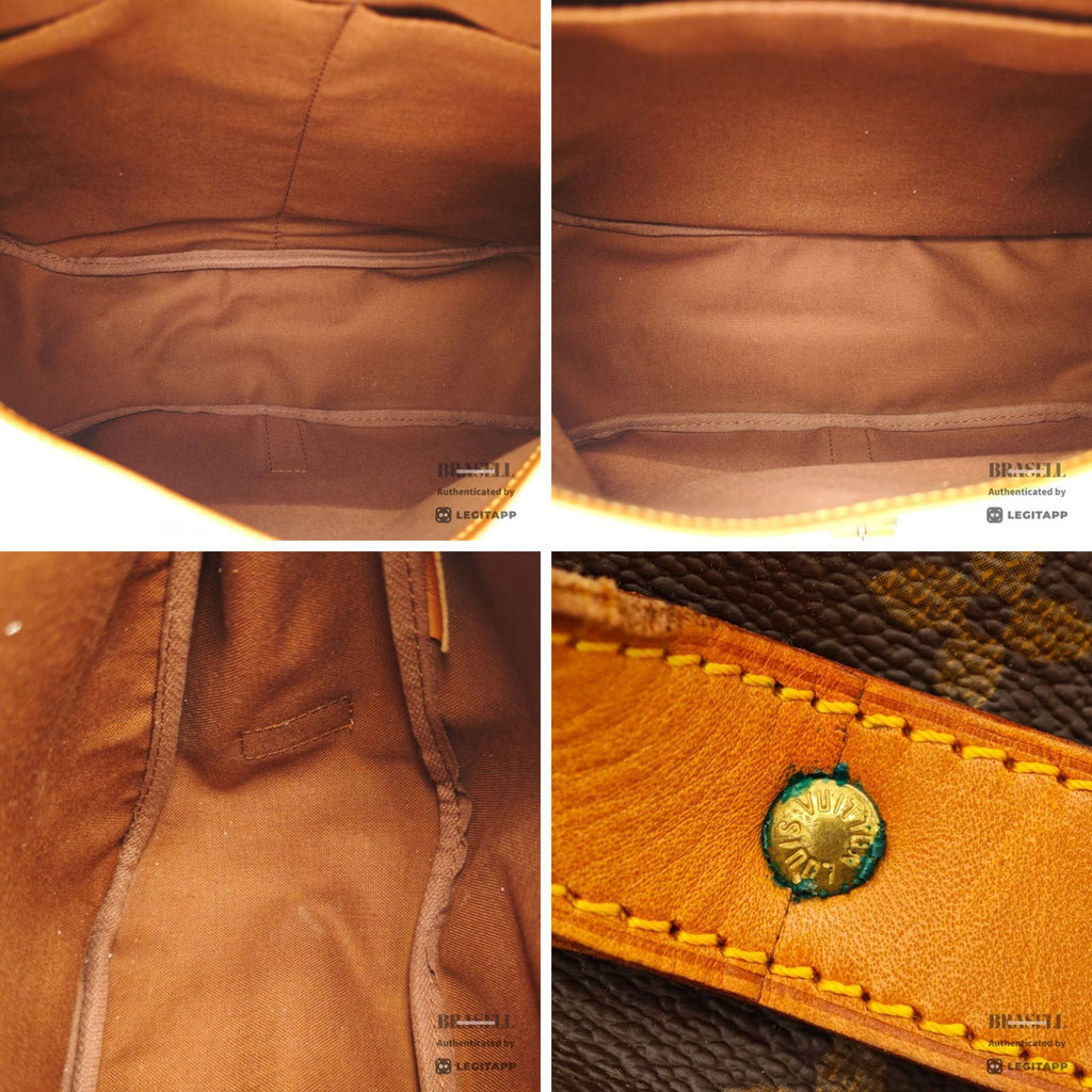 LOUIS VUITTON Monogram Saumur 35 M42254 Shoulder Bag Brown【ImportFeeFREE】