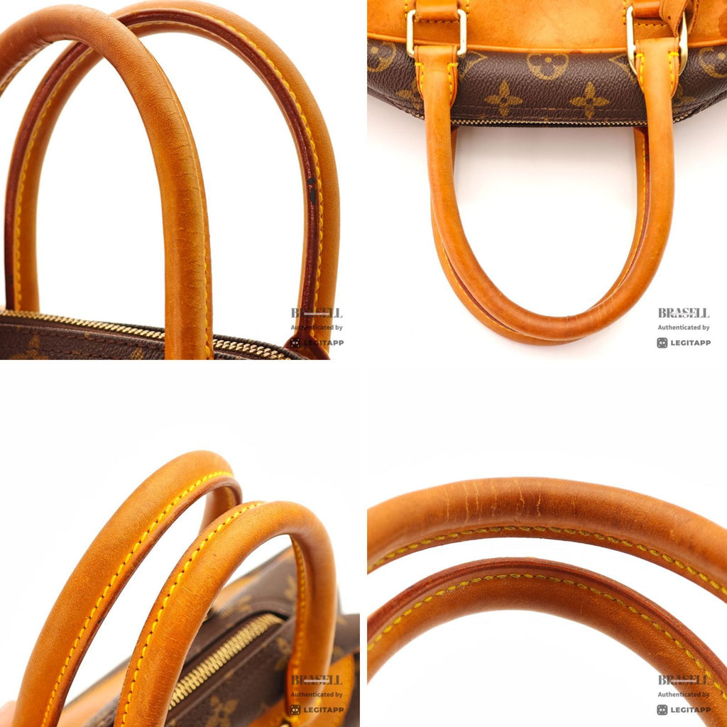 LOUIS VUITTON Monogram Deauville M47270 Handbag Brown Unisex【ImportFeeFREE】