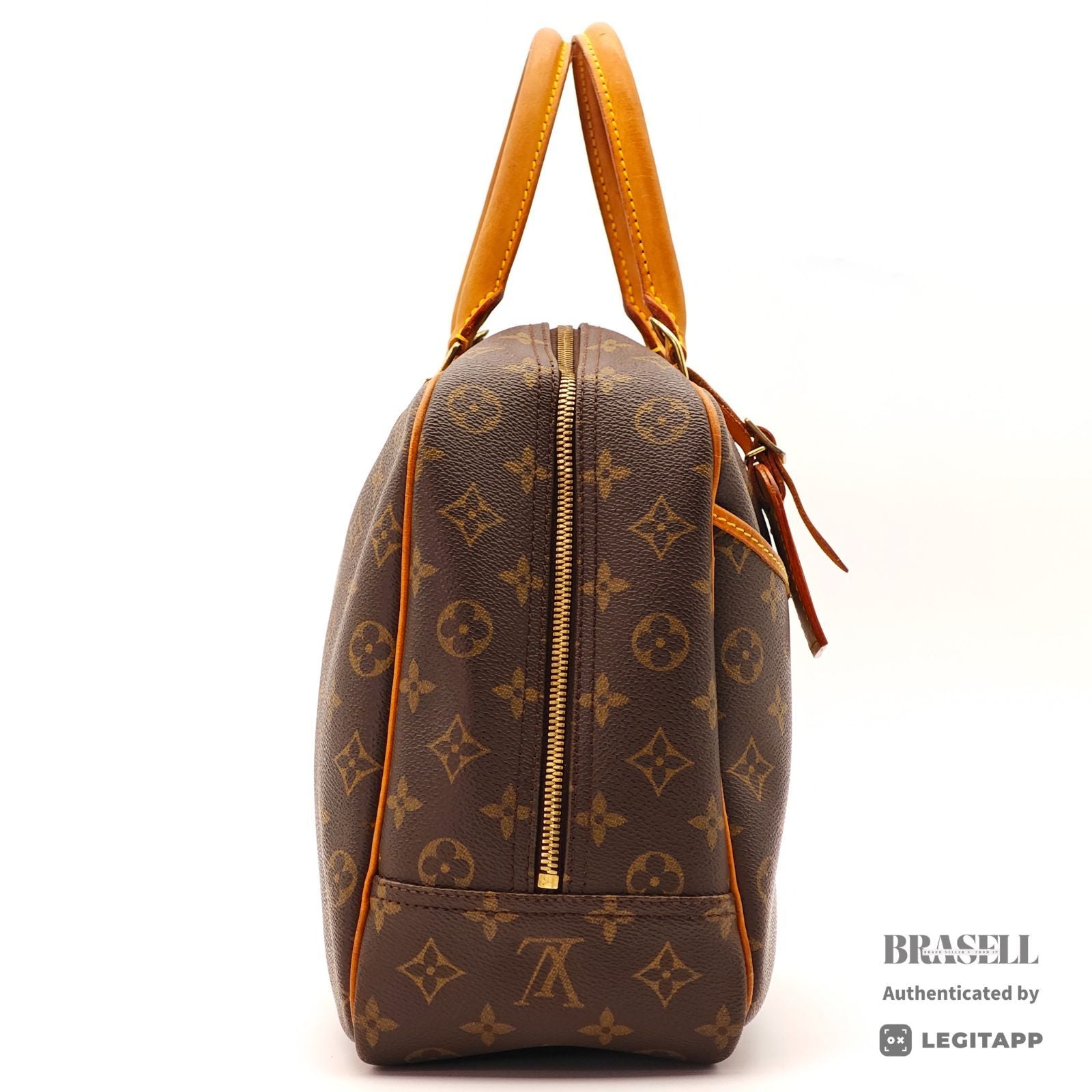 LOUIS VUITTON Monogram Deauville M47270 Handbag Brown Unisex【ImportFeeFREE】