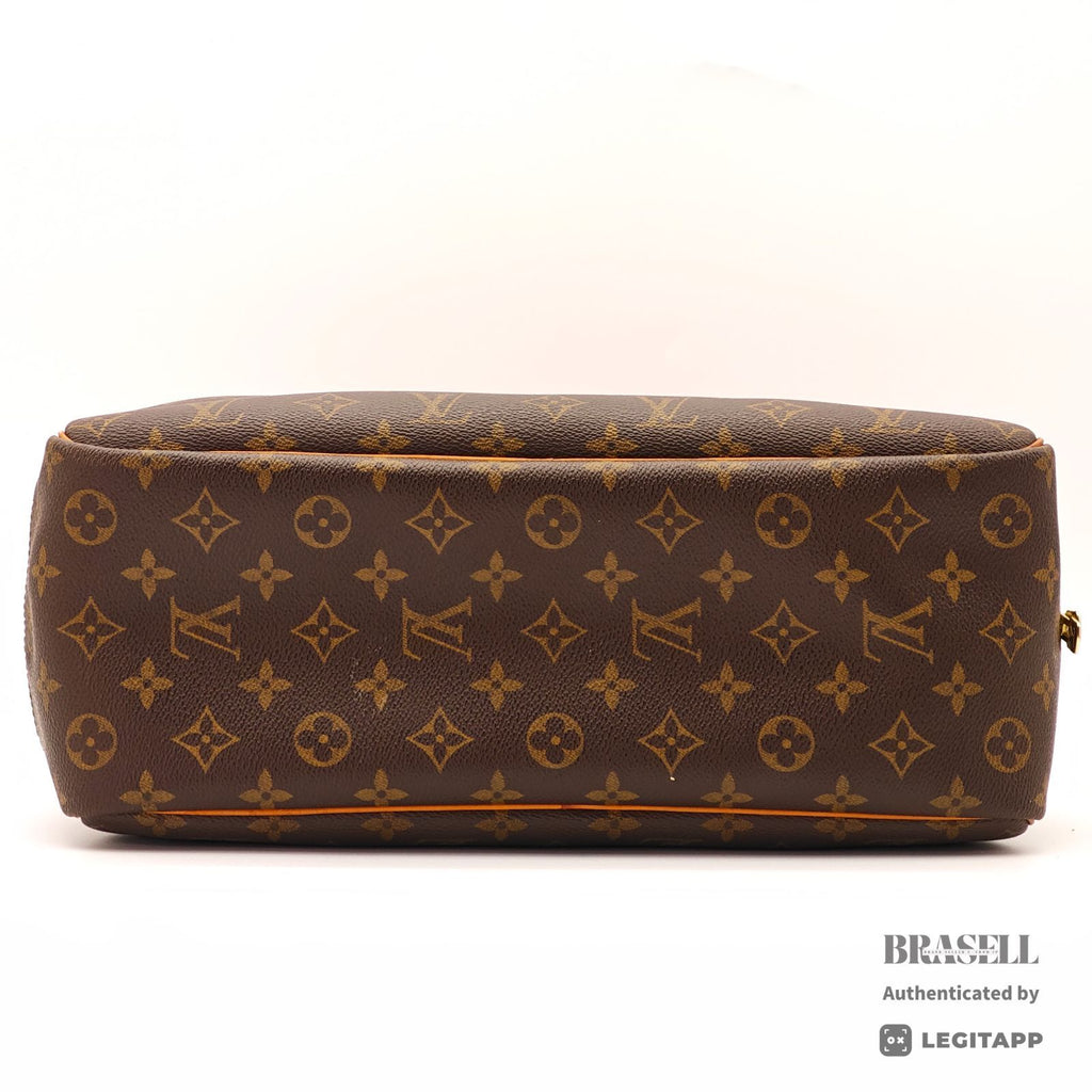 LOUIS VUITTON Monogram Deauville M47270 Handbag Brown Unisex【ImportFeeFREE】
