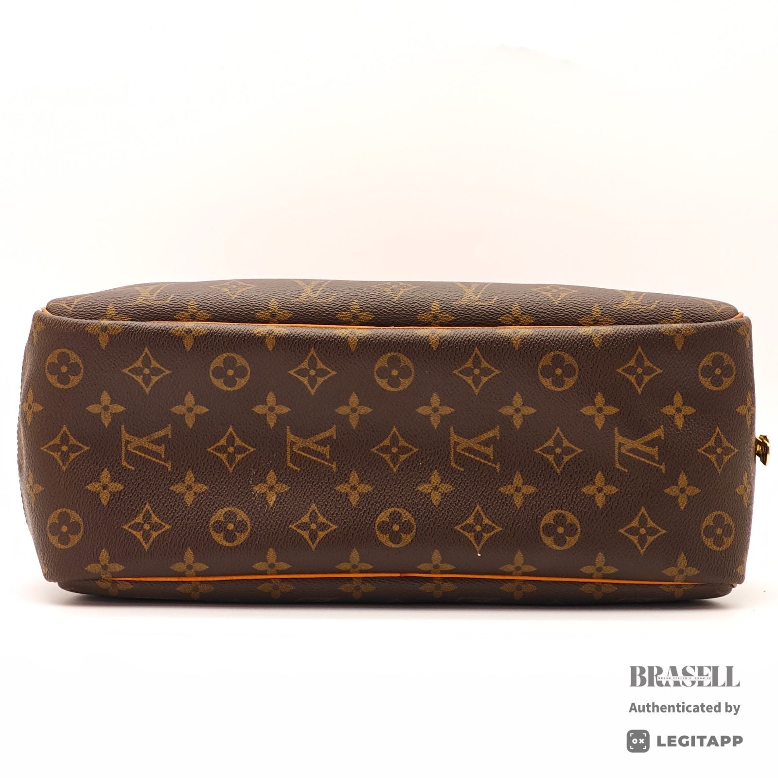LOUIS VUITTON Monogram Deauville M47270 Handbag Brown Unisex【ImportFeeFREE】