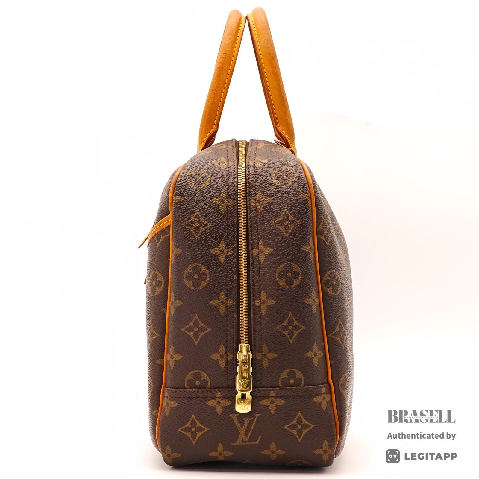 LOUIS VUITTON Monogram Deauville M47270 Handbag Brown Unisex【ImportFeeFREE】
