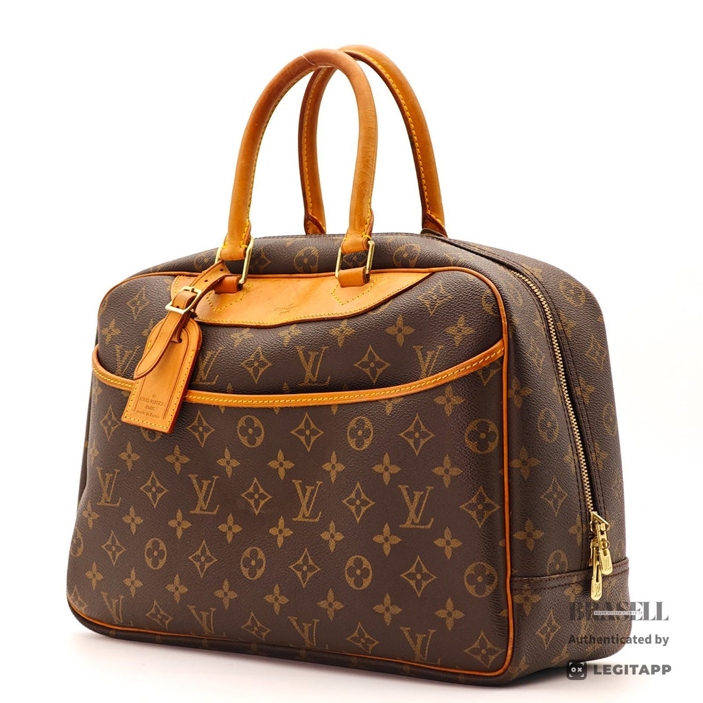 LOUIS VUITTON Monogram Deauville M47270 Handbag Brown Unisex【ImportFeeFREE】