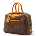 LOUIS VUITTON Monogram Deauville M47270 Handbag Brown Unisex【ImportFeeFREE】