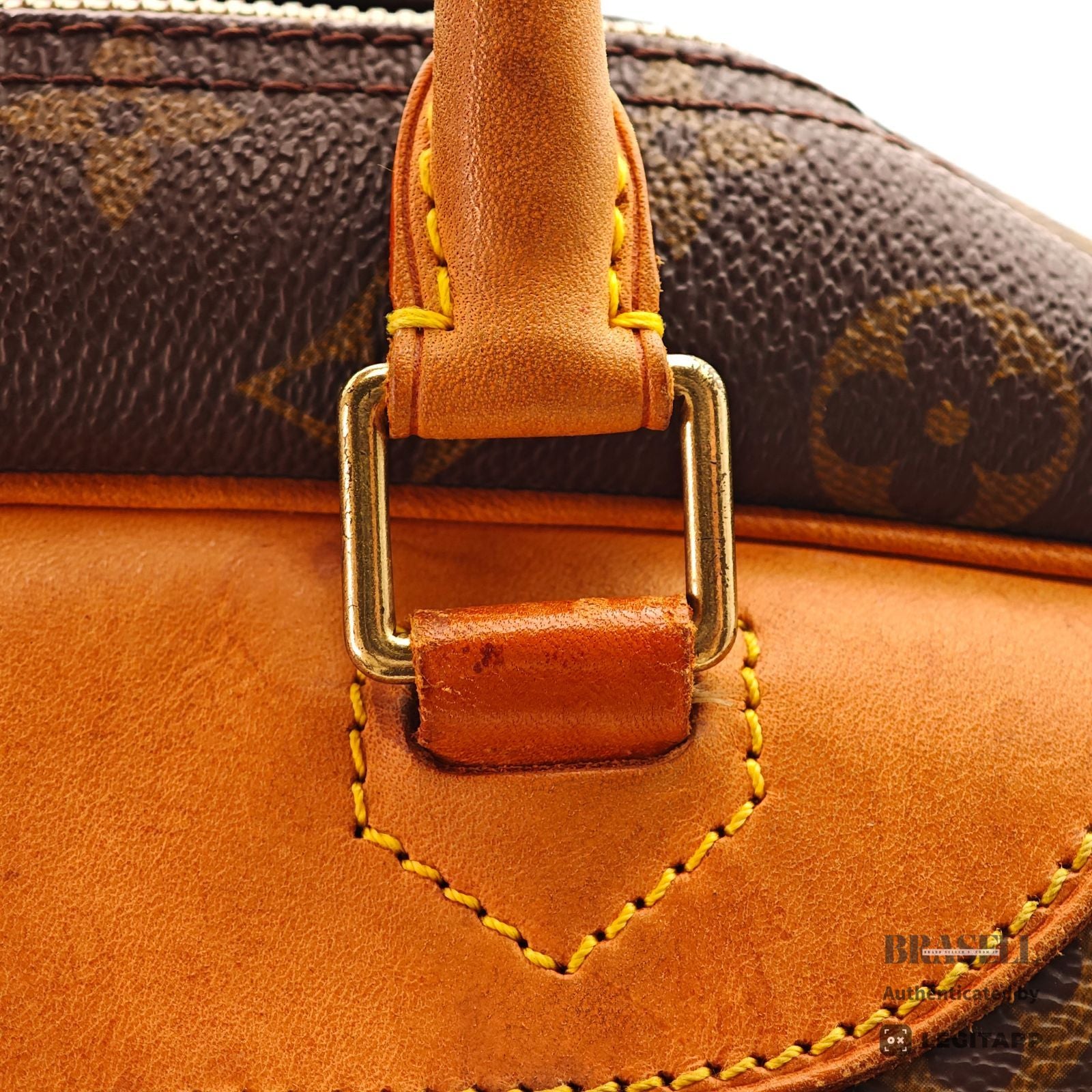 LOUIS VUITTON Monogram Deauville M47270 Handbag Brown Unisex【ImportFeeFREE】