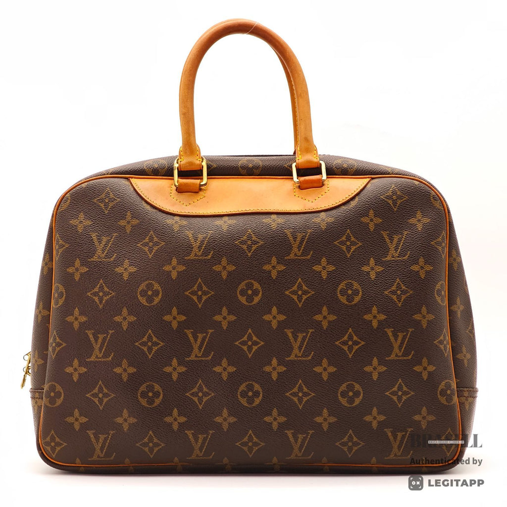 LOUIS VUITTON Monogram Deauville M47270 Handbag Brown Unisex【ImportFeeFREE】