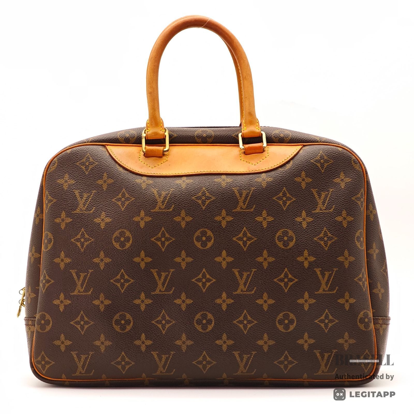 LOUIS VUITTON Monogram Deauville M47270 Handbag Brown Unisex【ImportFeeFREE】