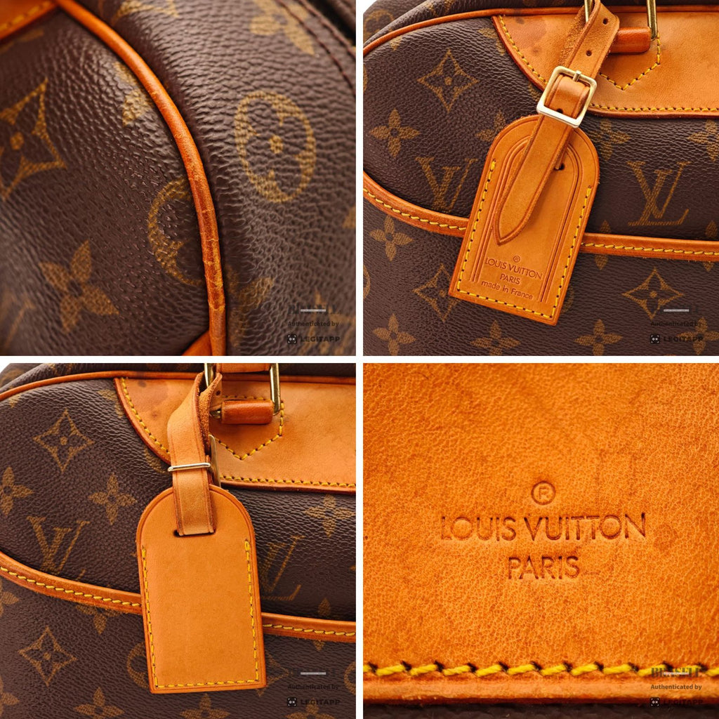 LOUIS VUITTON Monogram Deauville M47270 Handbag Brown Unisex【ImportFeeFREE】
