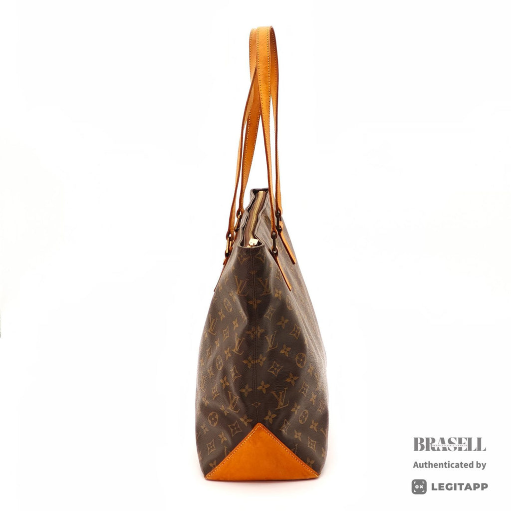 LOUIS VUITTON Monogram Cabas Mezzo M51151 Tote Bag Brown 【ImportFeeFREE】