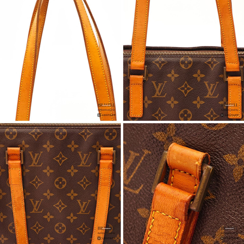 LOUIS VUITTON Monogram Cabas Mezzo M51151 Tote Bag Brown 【ImportFeeFREE】