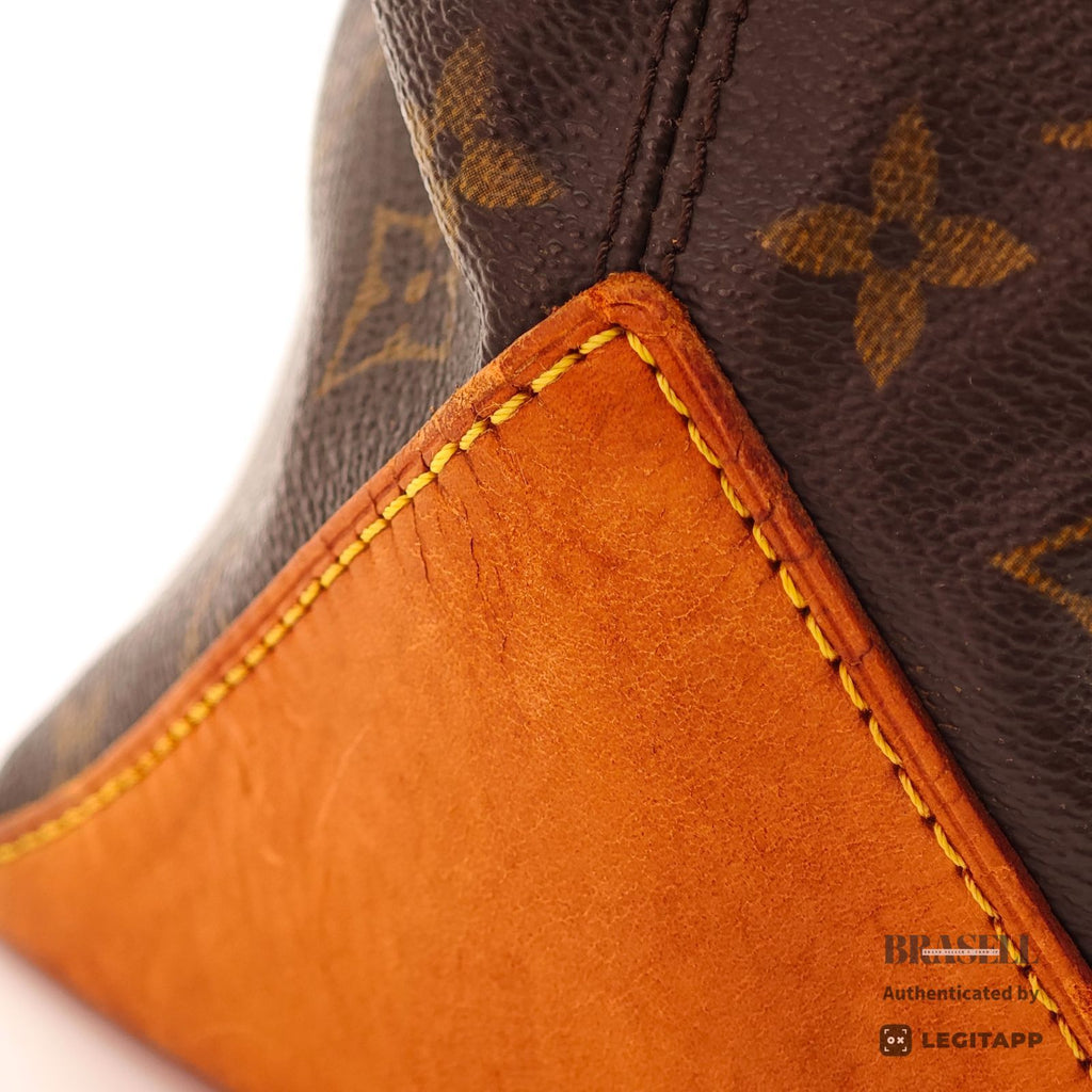 LOUIS VUITTON Monogram Cabas Mezzo M51151 Tote Bag Brown 【ImportFeeFREE】