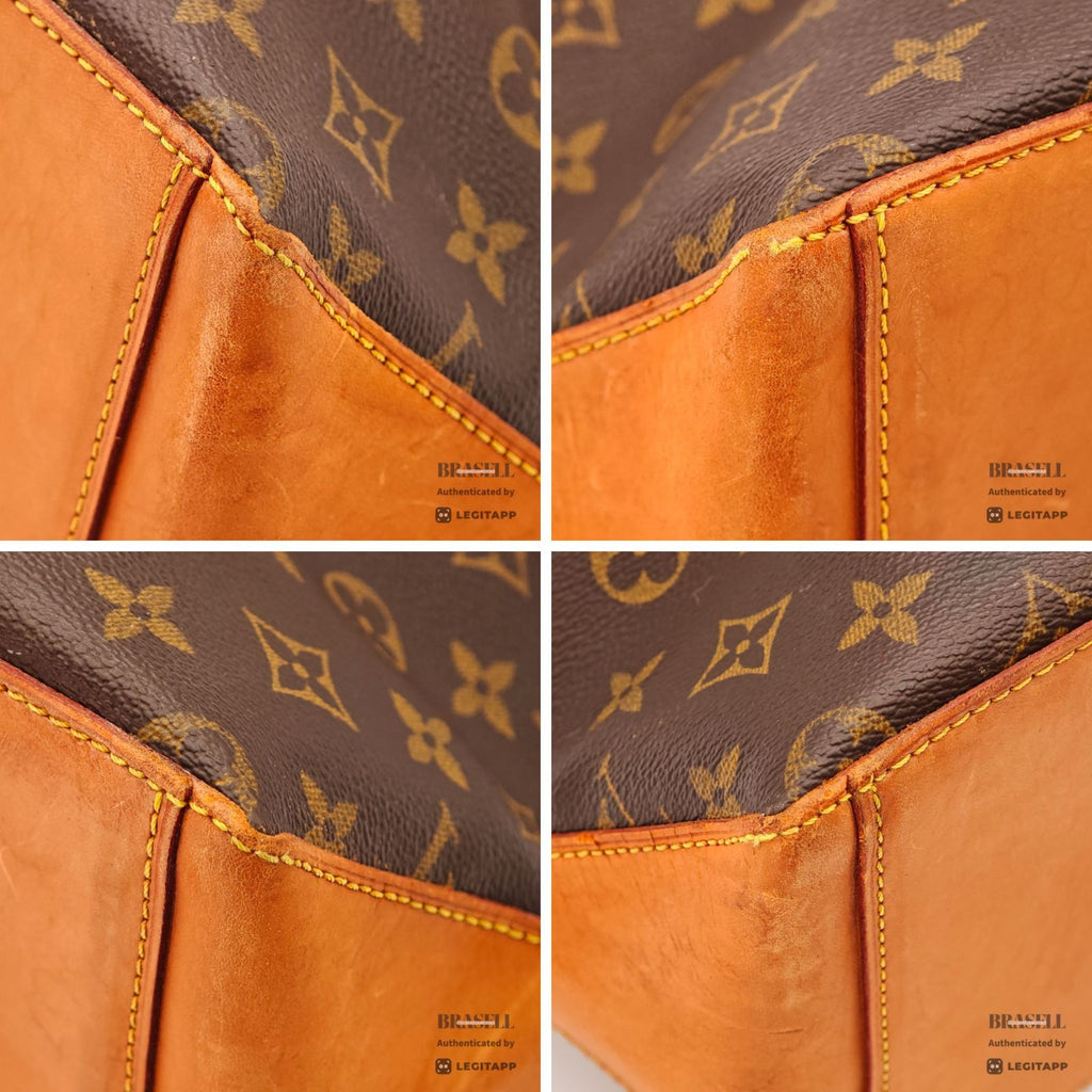 LOUIS VUITTON Monogram Cabas Mezzo M51151 Tote Bag Brown 【ImportFeeFREE】