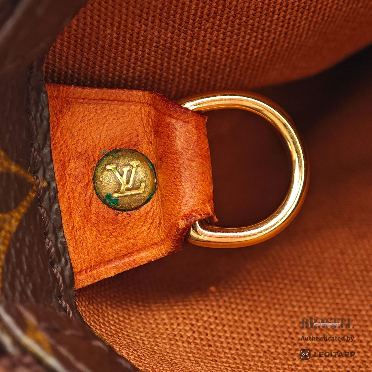 LOUIS VUITTON Monogram Cabas Mezzo M51151 Tote Bag Brown 【ImportFeeFREE】