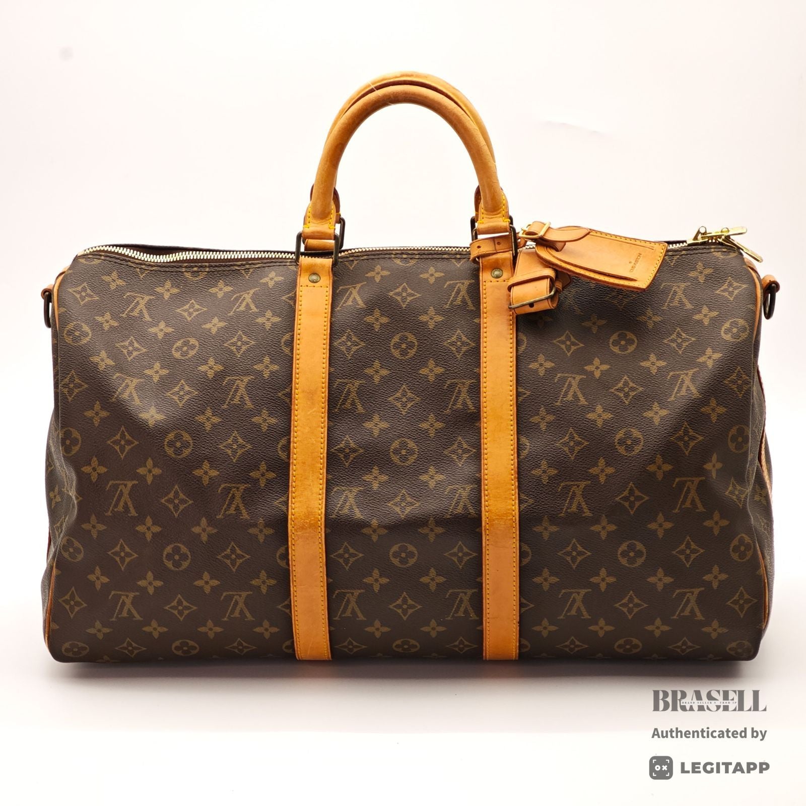 LOUIS VUITTON Monogram Keepall Bandoulire 50 M41416 Boston Bag【ImportFeeFREE】