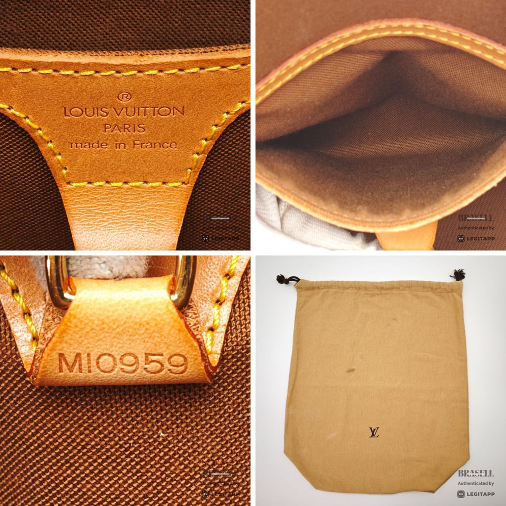 LOUIS VUITTON Monogram Ellipse MM M51126 Handbag Brown Women's【ImportFeeFREE】