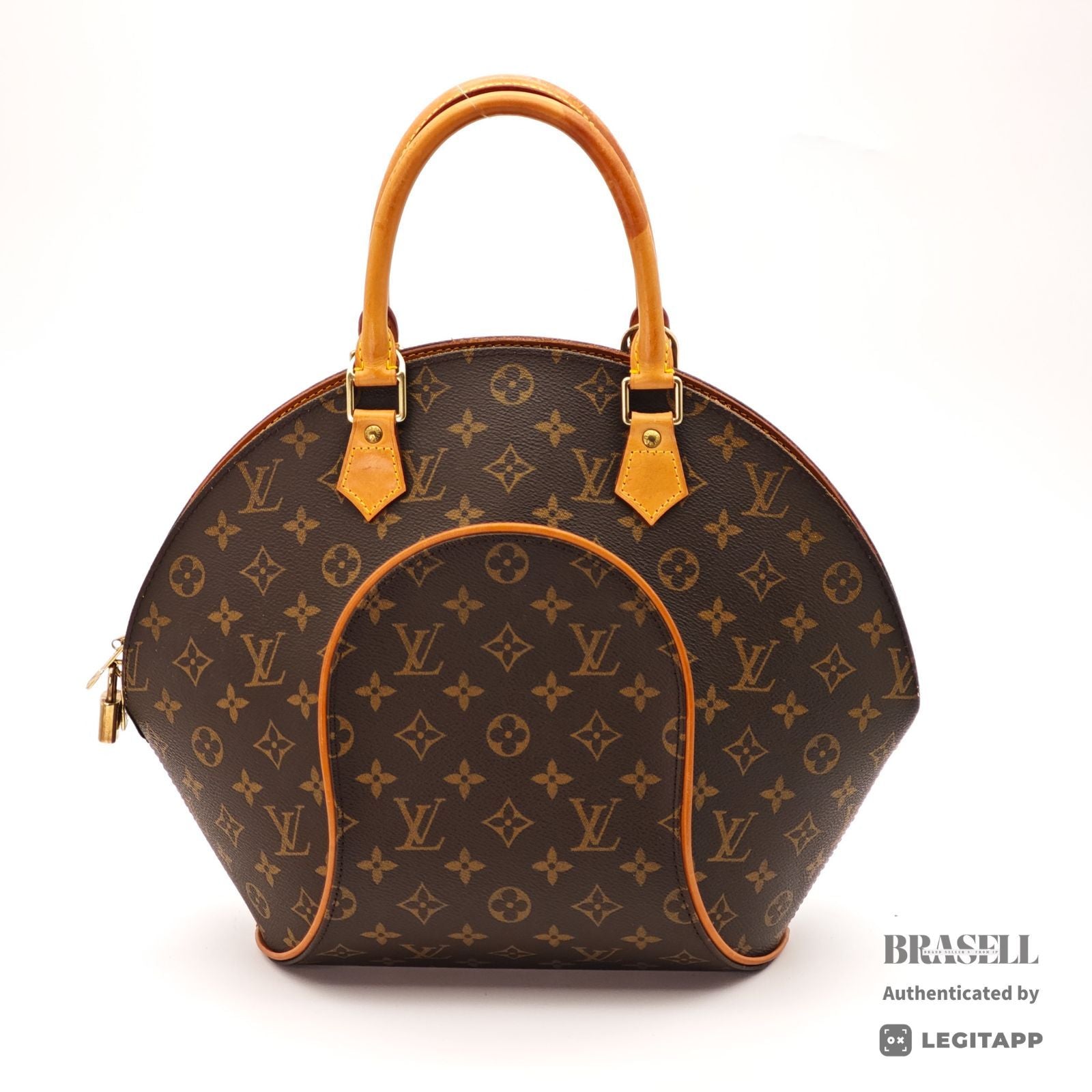 LOUIS VUITTON Monogram Ellipse MM M51126 Handbag Brown Women's【ImportFeeFREE】