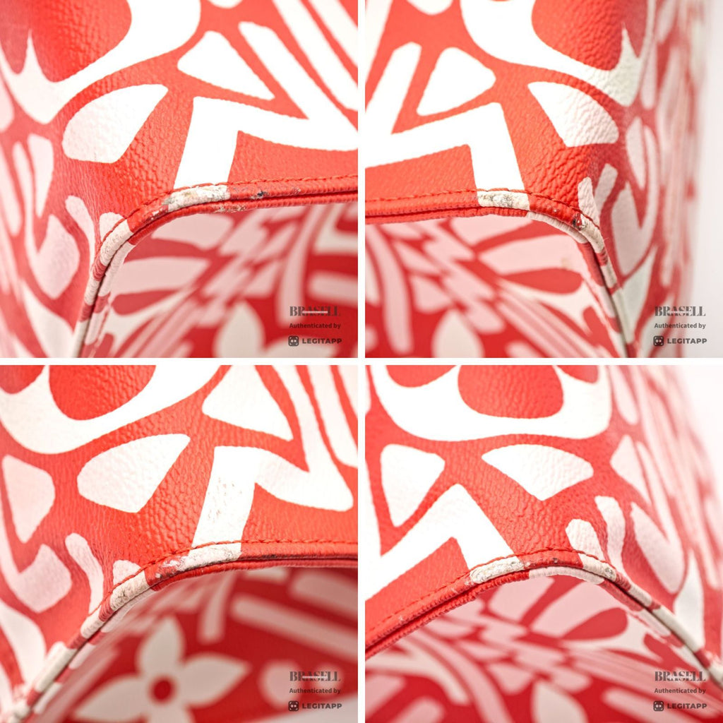 LOUIS VUITTON Crafty OnTheGo GM M45358 Tote Bag Red White【ImportFeeFREE】
