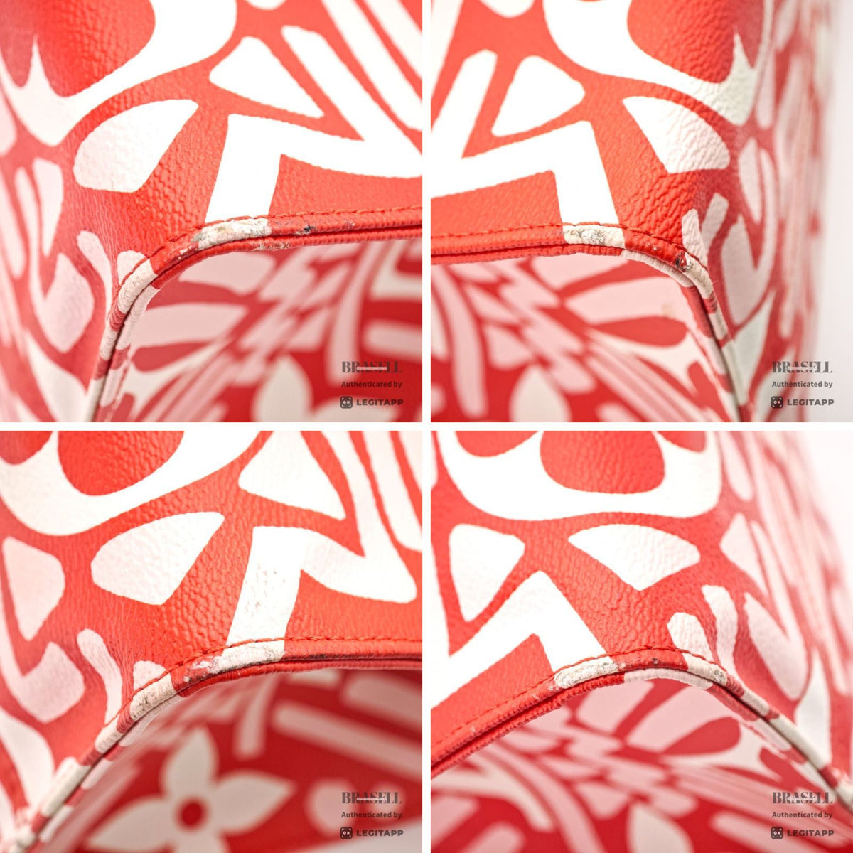 LOUIS VUITTON Crafty OnTheGo GM M45358 Tote Bag Red White【ImportFeeFREE】