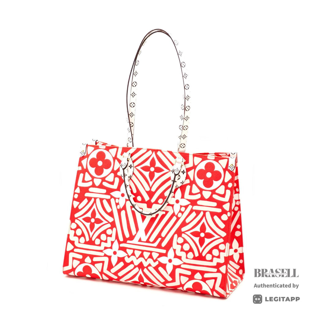 LOUIS VUITTON Crafty OnTheGo GM M45358 Tote Bag Red White【ImportFeeFREE】