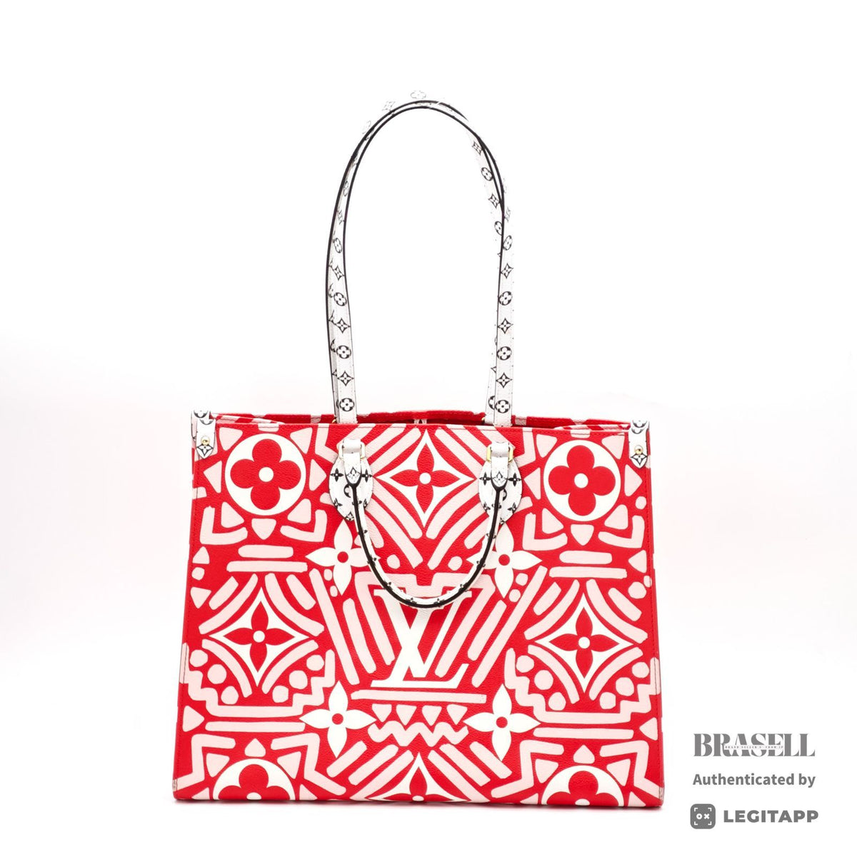 LOUIS VUITTON Crafty OnTheGo GM M45358 Tote Bag Red White【ImportFeeFREE】