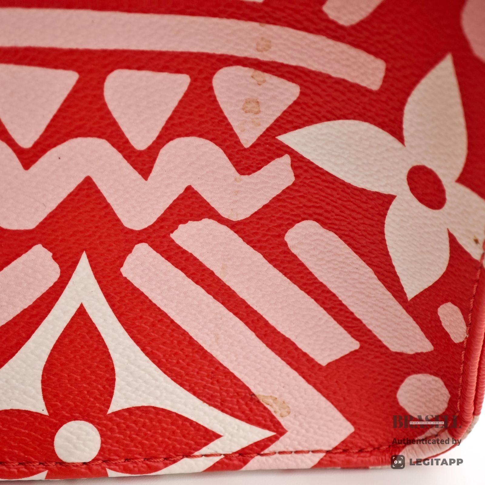 LOUIS VUITTON Crafty OnTheGo GM M45358 Tote Bag Red White【ImportFeeFREE】