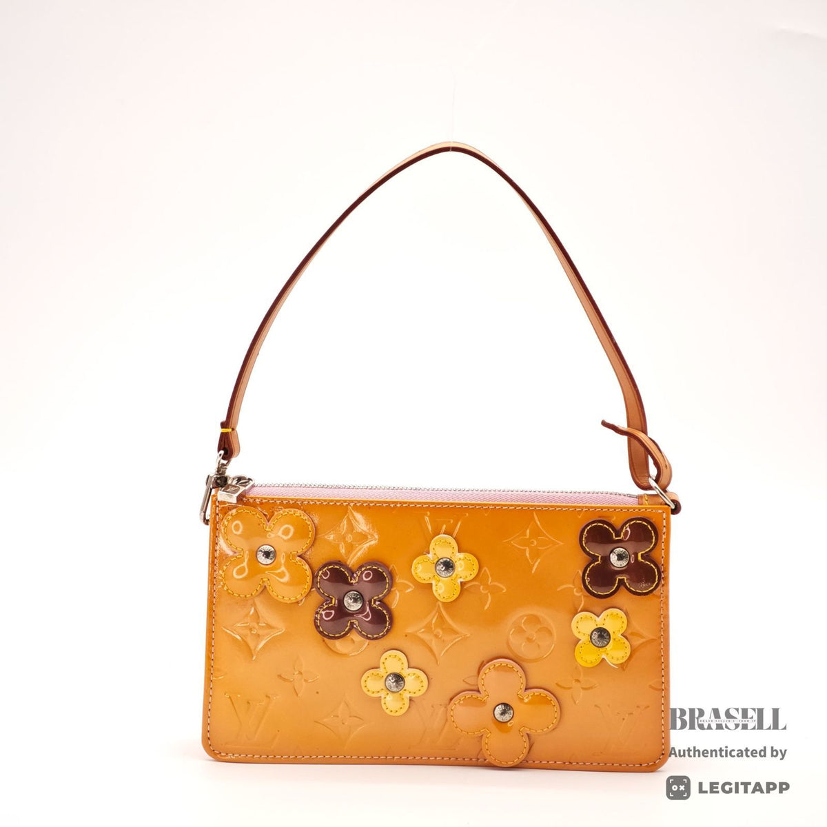 LOUIS VUITTON Flower Lexington M92247 Mini Handbag Orange 【ImportFeeFREE】