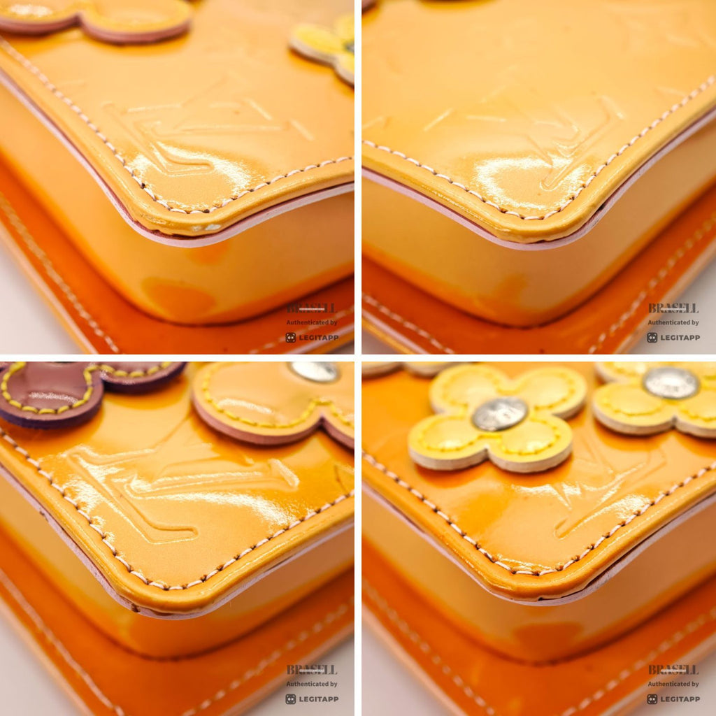 LOUIS VUITTON Flower Lexington M92247 Mini Handbag Orange 【ImportFeeFREE】
