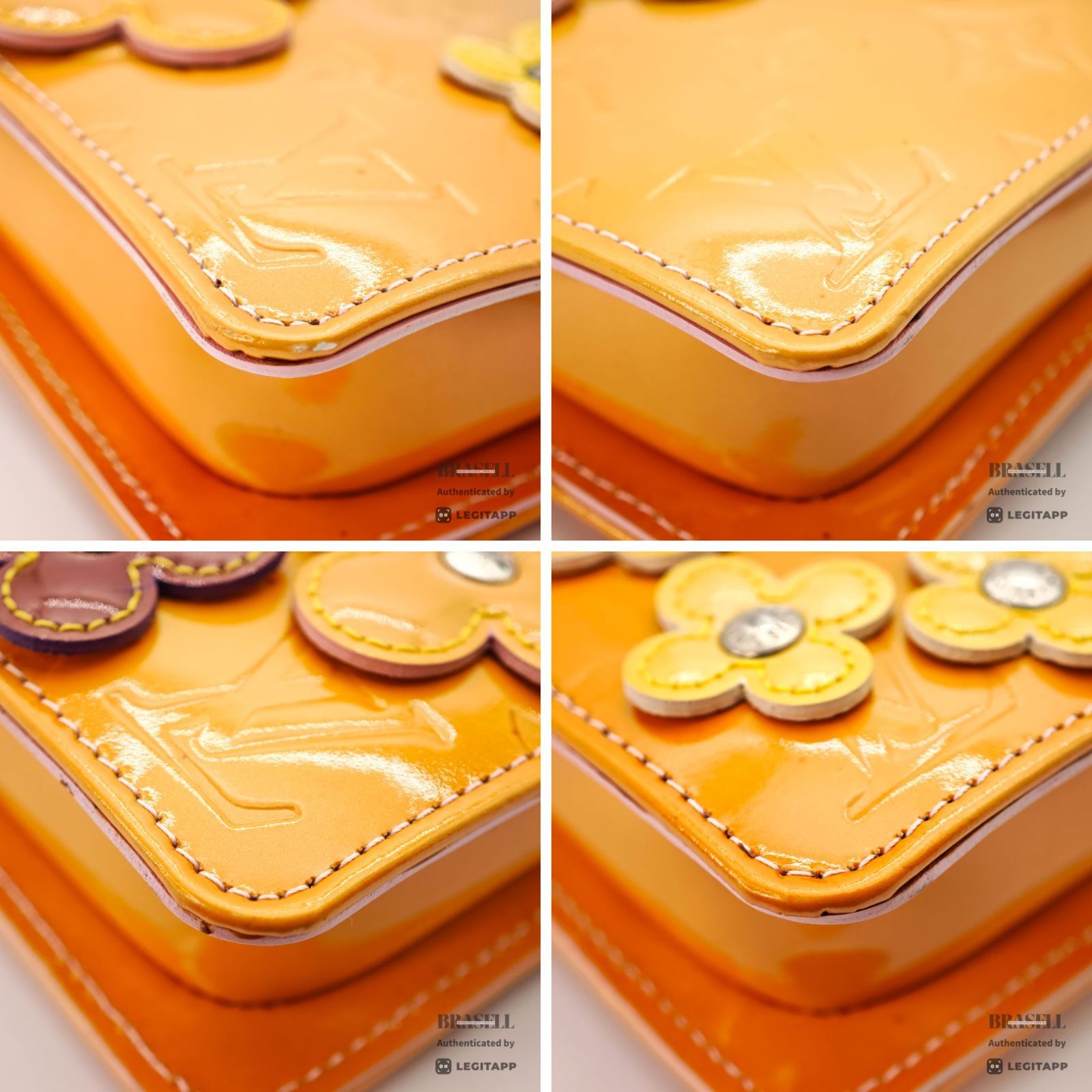 LOUIS VUITTON Flower Lexington M92247 Mini Handbag Orange 【ImportFeeFREE】