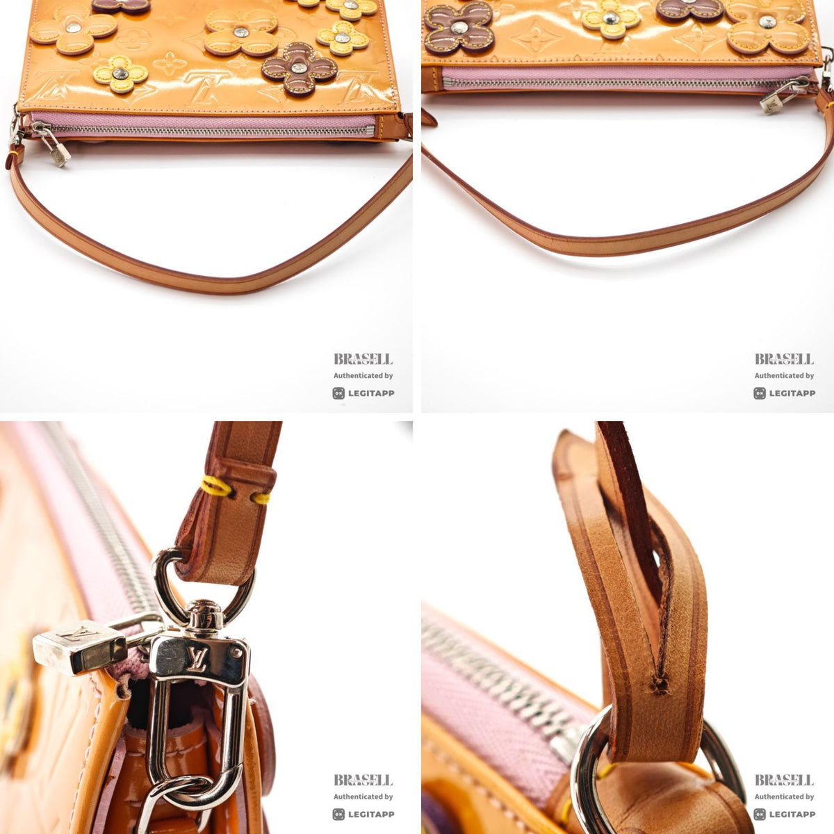 LOUIS VUITTON Flower Lexington M92247 Mini Handbag Orange 【ImportFeeFREE】