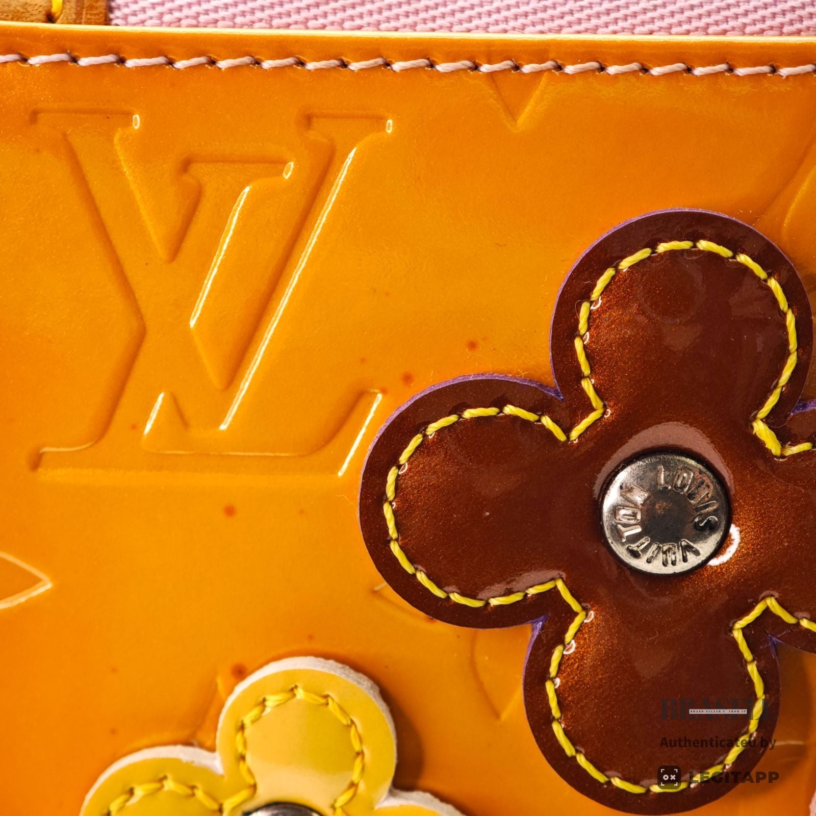 LOUIS VUITTON Flower Lexington M92247 Mini Handbag Orange 【ImportFeeFREE】