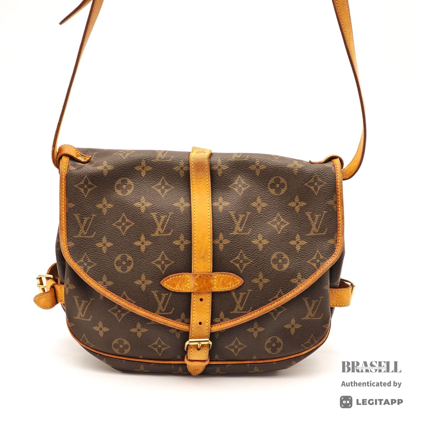 LOUIS VUITTON Saumur 30 M42256 Shoulder Bag Monogram Canvas BN 【ImportFeeFREE】