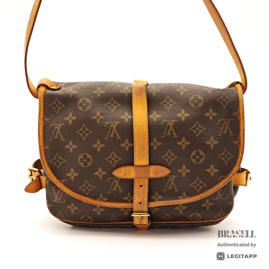LOUIS VUITTON Saumur 30 M42256 Shoulder Bag Monogram Canvas BN 【ImportFeeFREE】