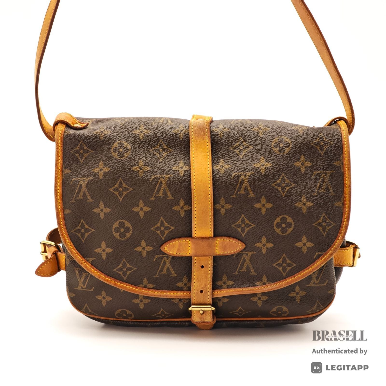 LOUIS VUITTON Saumur 30 M42256 Shoulder Bag Monogram Canvas BN 【ImportFeeFREE】
